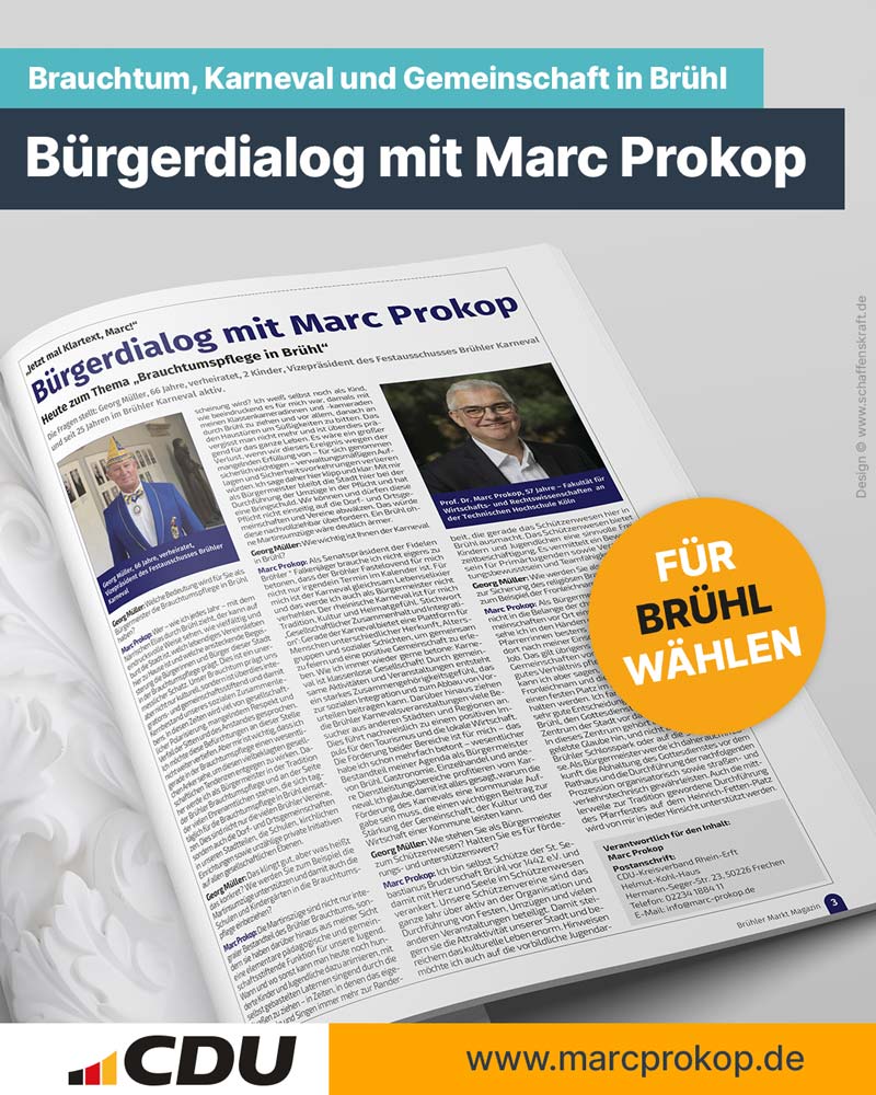 Interview zum Bürgerdialog mit den Themen Brauchtum, Karneval und Gemeinschaft